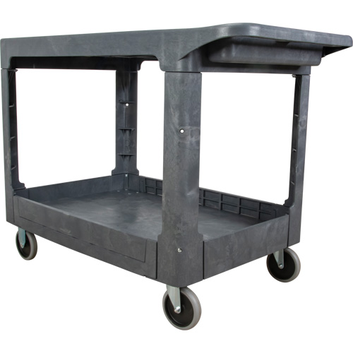 MP642 Chariot utilitaire pour l'entretien avec tablette plate, 2 tiers, 25-1/4" x 32-1/4" x 44", Capacit&eacute; 550 lb