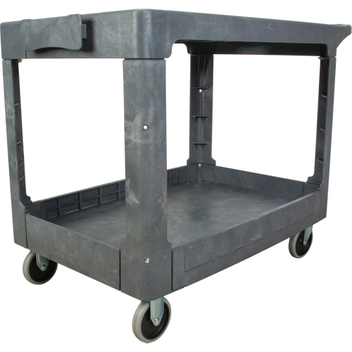 MP642 Chariot utilitaire pour l'entretien avec tablette plate, 2 tiers, 25-1/4" x 32-1/4" x 44", Capacit&eacute; 550 lb