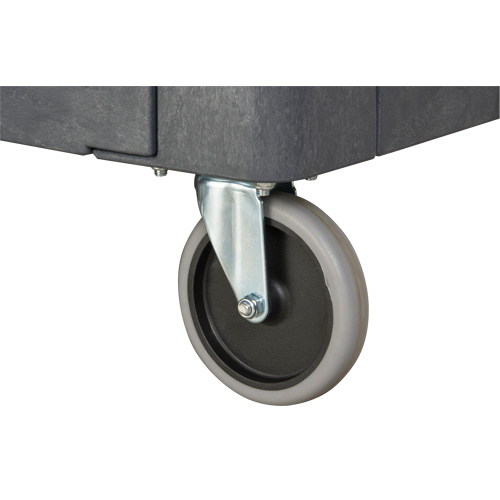 MP642 Chariot utilitaire pour l'entretien avec tablette plate, 2 tiers, 25-1/4" x 32-1/4" x 44", Capacit&eacute; 550 lb