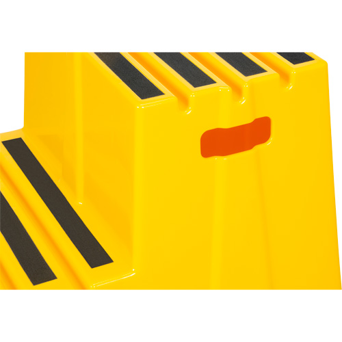 MP771 Escabeau industriel, 2 marches, 26" x 22-7/16" x Hauteur 19-11/16"