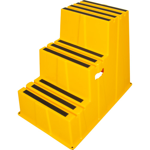 MP772 Escabeau industriel, 3 marches, 34-13/16" x 22-7/16" x Hauteur 28-1/2"