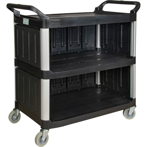 MP995 Chariot utilitaire, 3 tiers, 19-3/4" x 37-1/2" x 40-1/4", Capacit&eacute; 250 lb