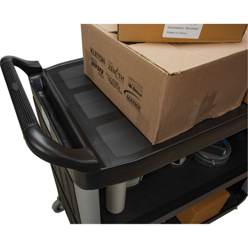 MP995 Chariot utilitaire, 3 tiers, 19-3/4" x 37-1/2" x 40-1/4", Capacit&eacute; 250 lb