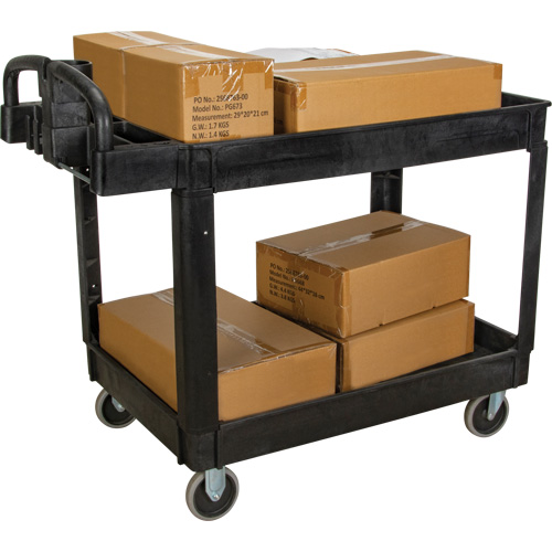 MP997 Chariot utilitaire, 2 tiers, 25-5/8" x 33-1/2" x 43-3/4", Capacit&eacute; 550 lb