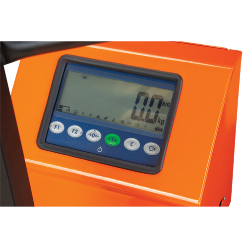 MQ041 Digital Scale Pallet Truck, 44.5" L x 27.75" W, 4400 lbs. Cap.