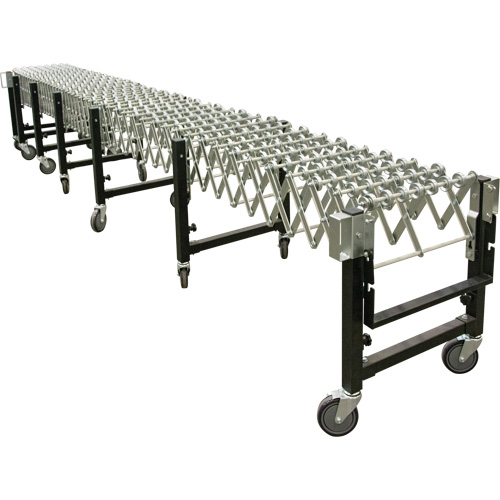MQ044 Expandable Conveyor, 18" W x 12' L, 200 lbs. per lin. ft. Capacity