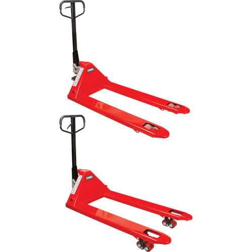 MQ053 Manual Pallet Truck, Steel, 48" L x 27" W, 5500 lbs. Capacity
