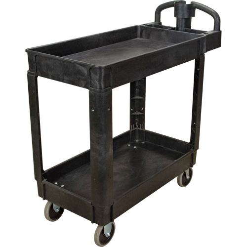 MQ092 Chariot utilitaire, 2 tiers, 17-1/8" x 33-1/2" x 37-5/8", Capacit&eacute; 550 lb