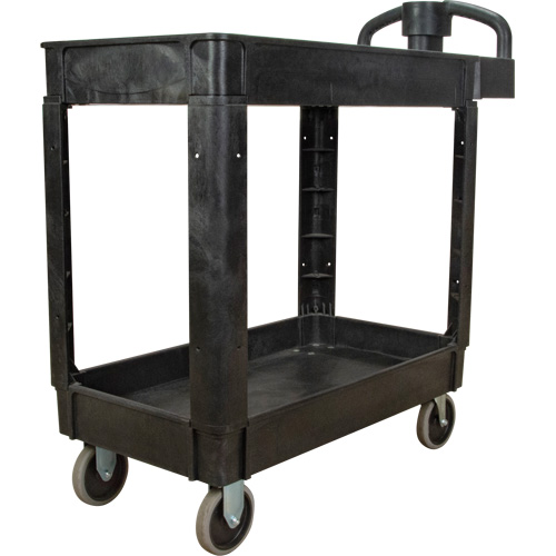 MQ092 Chariot utilitaire, 2 tiers, 17-1/8" x 33-1/2" x 37-5/8", Capacit&eacute; 550 lb