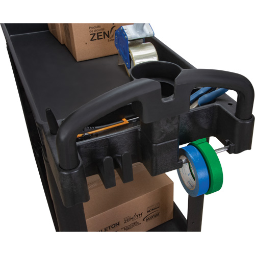 MQ092 Chariot utilitaire, 2 tiers, 17-1/8" x 33-1/2" x 37-5/8", Capacit&eacute; 550 lb