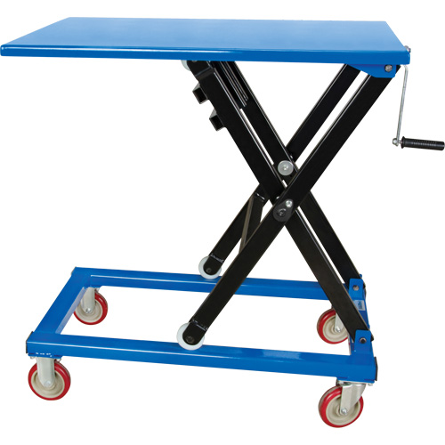 MQ146 Table &eacute;l&eacute;vatrice manuelle &agrave; ciseaux, 37-3/8" lo x 23-5/8" la, Acier, Capacit&eacute; 660 lb