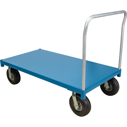 MQ153  Chariot &agrave; plateforme pour l'ext&eacute;rieur, 72" lo x 36" la x Capacit&eacute; 1200 lb, Roues en Anticrevaison