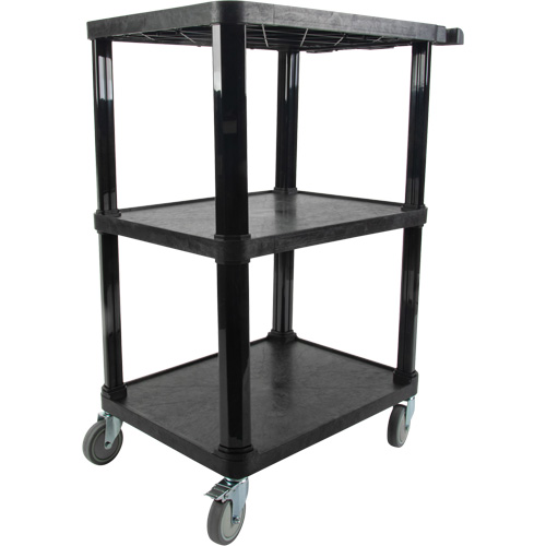 MQ183 Chariot utilitaire avec tablette plate, 3 tiers, 18-1/8" x 37-3/8" x 27-3/4", Capacit&eacute; 330 lb