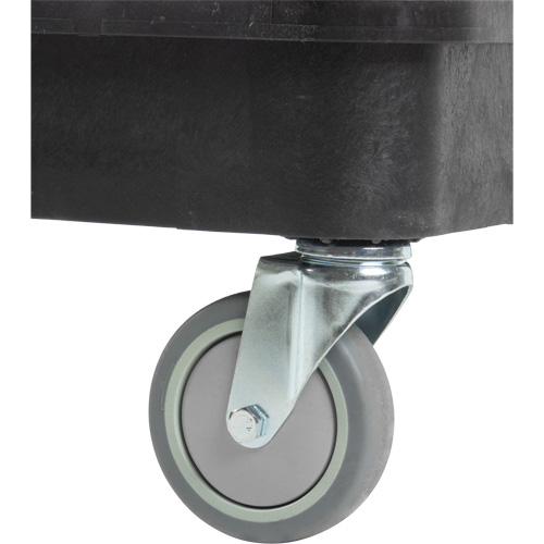 MQ184 Chariot utilitaire avec tablette &agrave; bordure profonde, 3 tiers, 19" x 39-1/2" x 28-1/4", Capacit&eacute; 330 lb