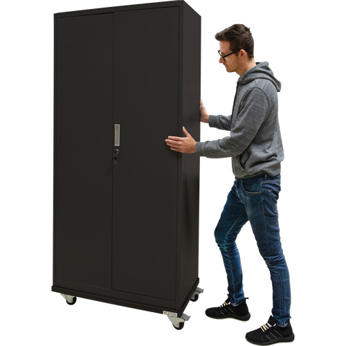 MQ204 Socle roulant pour armoire, 18" la x 36" p x 1,375" h, Capacit&eacute; de 1000 lb