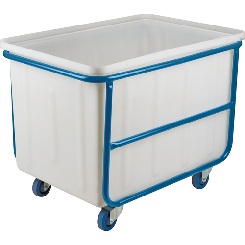MN997 Straight Wall Box Truck, White Polyethylene, 46" L x 28" W x 31" H, 14 cu. ft. Volume, 1000 lbs. Capacity
