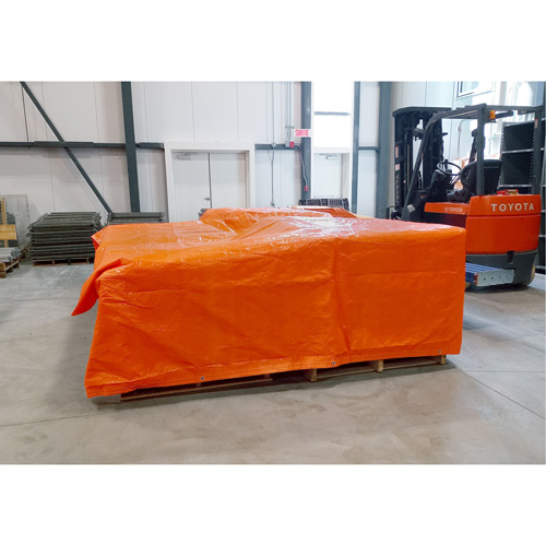 NAA081 Insulated Tarps, Polyethylene, Orange, 20' x 12' x 8 mils
