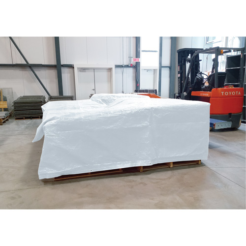 NAA390 Insulated Tarp, Polyethylene, White, 20' x 12' x 8 mils
