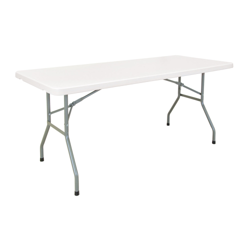 OR328 Folding Table, Rectangular, 60" L x 30" W, Polyethylene, White