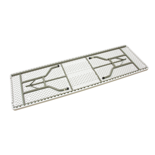 ON600 Table pliante, Rectangulaire, 96" l x 30" la, Poly&eacute;thyl&egrave;ne, Blanc