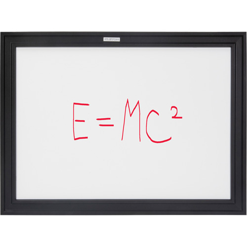 OR130 Black MDF Frame Whiteboard, Dry-Erase/Magnetic, 24" W x 18" H