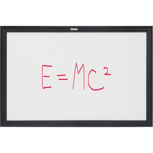 OR131 Black MDF Frame Whiteboard, Dry-Erase/Magnetic, 36" W x 24" H