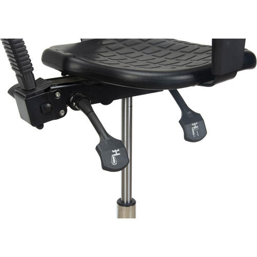 Heavy-Duty Ergonomic Stool with Adjustable Arm Rests & Nylon