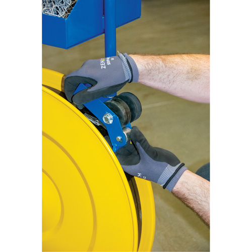 PE555 Strapping Dispenser, Polyester/Steel/Polypropylene Straps, 16"/8" Core Dia., 3"/8"/6" Roll Width