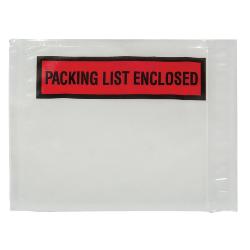 PF880 Packing List Envelope, 4-1/2" L x 5-1/2" W, Backloading Style