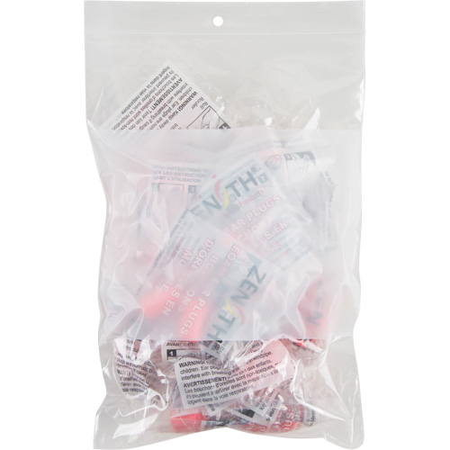 PF941 White Block Poly Bags, Reclosable, 9" x 6", 2 mils