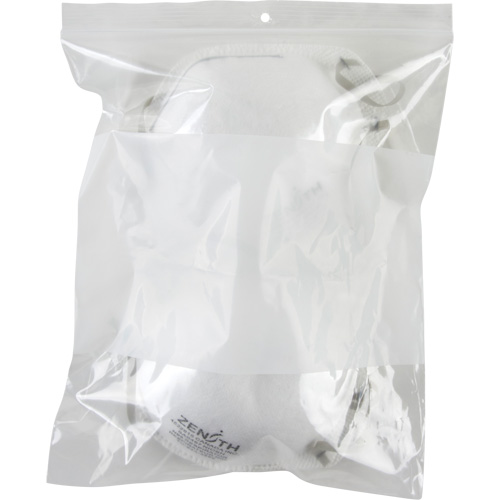 PF948 White Block Poly Bags, Reclosable, 10" x 8", 2 mils