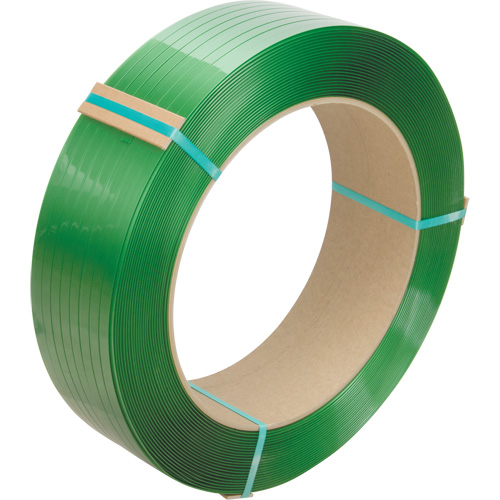 PG561 Strapping, Polyester, 5/8" W x 3500' L, Green, Manual Grade