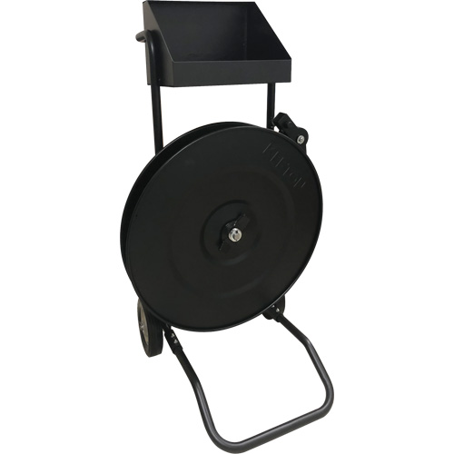 PG283 Strapping Dispenser, Polyester/Steel/Polypropylene Straps, 16"/8" Core Dia., 3"/8"/6" Roll Width