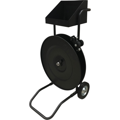 PG283 Strapping Dispenser, Polyester/Steel/Polypropylene Straps, 16"/8" Core Dia., 3"/8"/6" Roll Width