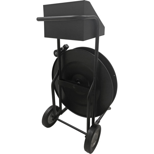 PG283 Strapping Dispenser, Polyester/Steel/Polypropylene Straps, 16"/8" Core Dia., 3"/8"/6" Roll Width