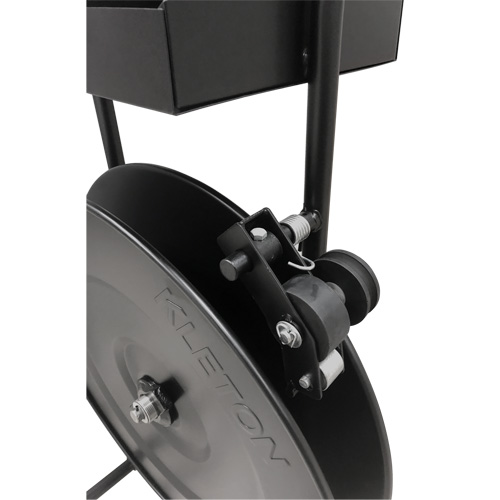 PG283 Strapping Dispenser, Polyester/Steel/Polypropylene Straps, 16"/8" Core Dia., 3"/8"/6" Roll Width