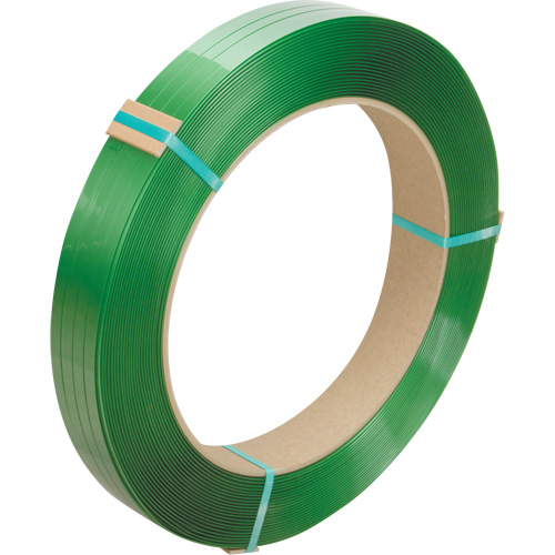 PG554 Feuillard, Polyester, 1/2" la x 3380' lo, Vert, Calibre Manuel