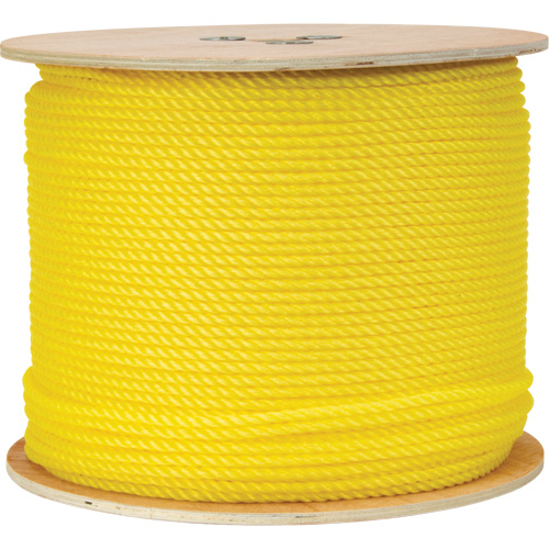 PG715 1/4" Braided Yellow Rope, Polypropylene, 1300'