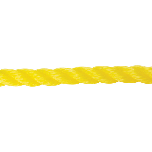 PG718 Corde jaune tress&eacute;e 5/8", Polypropyl&egrave;ne, 200'