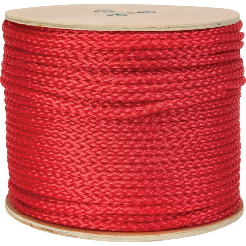 PG774 Corde rouge tress&eacute;e, Polypropyl&egrave;ne, 500'
