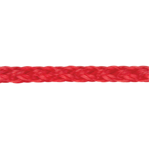 PG774 Corde rouge tress&eacute;e, Polypropyl&egrave;ne, 500'