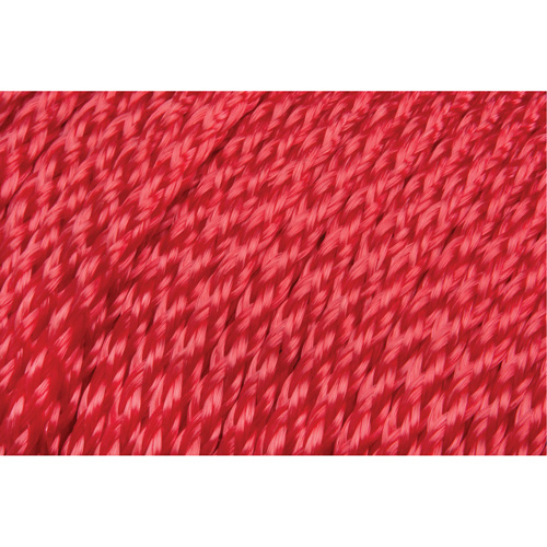 PG774 Corde rouge tress&eacute;e, Polypropyl&egrave;ne, 500'
