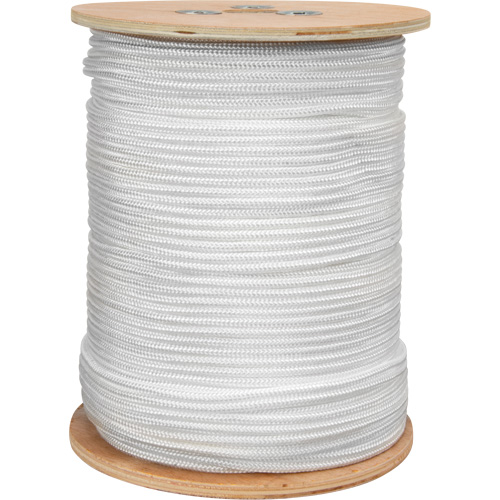 PG776 Braided White Rope, Nylon, 250'