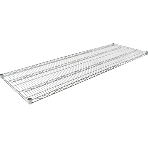 RL042 Wire Shelf for Heavy-Duty Chromate Wire Shelving, 60" W x 24" D, 600 lbs. Capacity