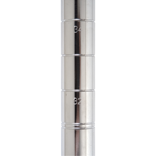 RN522 Montant pour &eacute;tag&egrave;res en treillis chromat&eacute; &agrave; usage standard, 63" ha