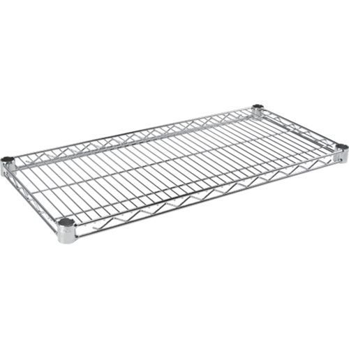 RN524 Standard-Duty Chromate Wire Shelf, 36" W x 14" D, 500 lbs. Capacity
