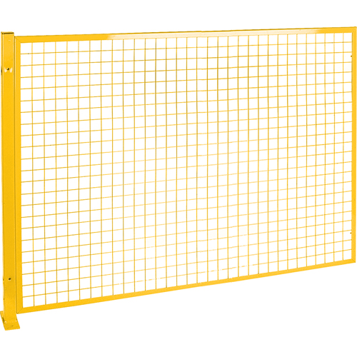 RL851 Mesh Style Perimeter Guard, 4' H x 8' W, Yellow