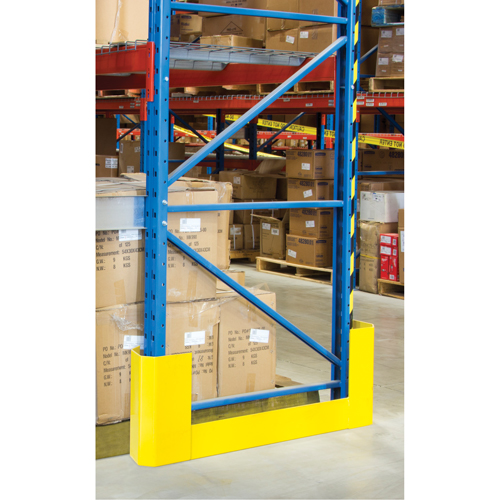 RN064 Racking Aisle Protectors, 3" W x 53" L x 16" H, Safety Yellow