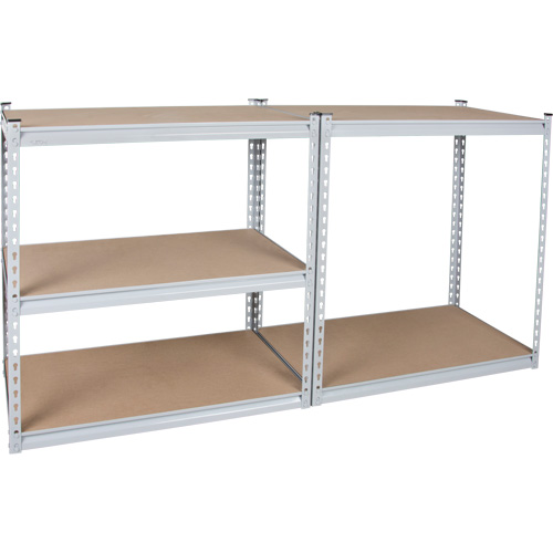 RN457 Rayonnage robuste, Acier, Sans boulons, Capacit&eacute; 1200 lb, 48" la x 72" h x 18" p