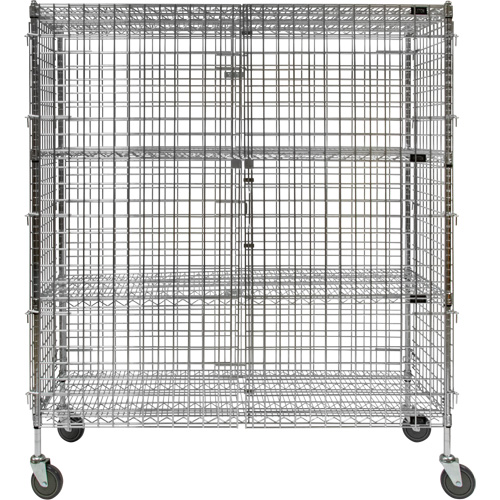 RN805 Chariot de s&eacute;curit&eacute;, Chrom&eacute;, 60" x 69" x 24", Capacit&eacute; 500 lb